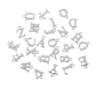 AUTSUPPL 26Pcs Alloy Letter Charms Metal Alphabet Pendants for DIY Jewelry Making Crafts Hanging Decorations for Bracelets Necklaces