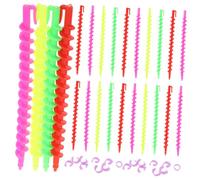 AUTSUPPL 26pcs Spiral Perm Rods Small Solid Hair Rollers 15cm Curling Perm Kit for Women Short Hair Salon Styling Tools