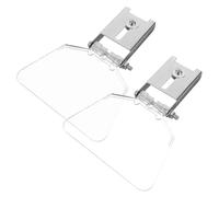 AUTSUPPL 2pcs Bench Grinder Eyeshield Stainless Steel Shield Attachment Impact-Resistant Dust Protection Cover for Workshop Safety