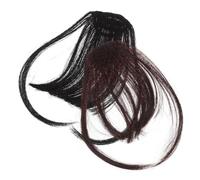 AUTSUPPL 2pcs Clip in Hair Bangs for Women Human Hair Fringe Extensions Fake Bang Wig for Face Shapes