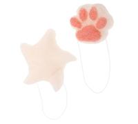 AUTSUPPL 2pcs Cute Baby Bath Sponge: Natural Sea Star & Cat Paw Shapes - Gentle Cleaning Shower Bath Sponge for Newborns Shower