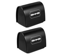 AUTSUPPL 2pcs Disposal Storage Case Dispenser Case 7.5x5x2.5in Practical Wear Resistant Iron Portable for Barber Shop