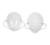 AUTSUPPL 2pcs Doll Makeup Kit Fluffy Eyelashes Lash Spoolies Wispy Lashes Facial Mask Craft Face Cover Plastic Dolls Accessory