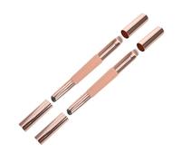 AUTSUPPL 2PCS Dual Ended Silicone Lip Brush with Cap Concealer Applicator Makeup Brush for Lipstick Lip Gloss Nail Art Travel-friendly Portable and Multifunctional Beauty Tool