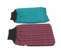 AUTSUPPL 2Pcs Exfoliating Bath Towels Premium Cotton Back Scrub Towels Dual-Sided Thickened Body Scrub Gloves for Whole Body Cleansing and Dead Skin Removal