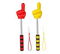 AUTSUPPL 2pcs Extendable Pointer Finger Teaching Sticks with Soft Handles and Stainless Steel Material, Easy Operation Telescoping Pointer Sticks for Classroom Teaching and Business