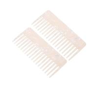 AUTSUPPL 2pcs Fashionable Acetate Static Combs for Hair Detangling Smooth Finish Cute Design for Travel and Home Use for Wet Hair Styling