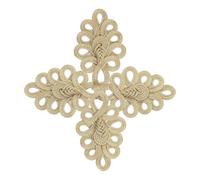 AUTSUPPL 2pcs Golden Chinese Style Knot Buttons for Cheongsams and Suits, Polyester Material with Decorative Solution and Versatile Application, for DIY Sewing and Crafting Projects