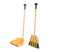 AUTSUPPL 2Pcs Housekeeping Tools Mini Cleaning Set with Broom and Dustpan Space-saving Design for Boys for Preschool and Home Educational Role Play to Build Clean Habits