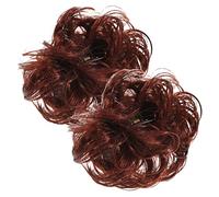 AUTSUPPL 2pcs Large Hairpin Messy Bun Hairpiece Women Curly Hair Bun Clip Synthetic Hair Styling Accessories for Ponytail Extension