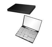 AUTSUPPL 2pcs Magnetic Makeup Palette Mirror Empty Eyeshadow Palette for Diy Eyeshadow Lipstick Blush and Powder Storage