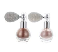 AUTSUPPL 2pcs Makeup Highlighting Powder Sprayer Set with Bronze and Nude Shades, Lightweight Body and Hair Highlighter Spray for Women’s Festival, Party, and Everyday Glow