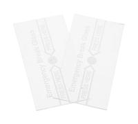 AUTSUPPL 2pcs Manual Cover Clear Glass Breakage Alarm Replacement for Emergency Use High Temperature Resistant Easy Installation Essential for Fire Safety