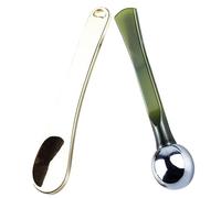 AUTSUPPL 2pcs Mini Makeup Spatulas Smooth Face Cream Applicators Cosmetic Scoops for Even Lotion Spread Safe Plastic Material Suitable for Various Bottle