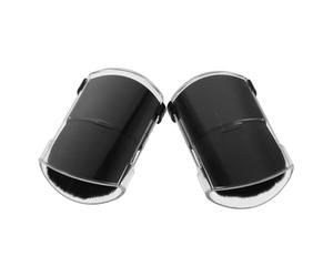 AUTSUPPL 2pcs Mini Retractable Makeup Brushes Portable Tongue-shaped Foundation and Powder Brush for Travel Compact Cosmetic Tools for Smooth Blending Contouring Bronzer Loose Powder