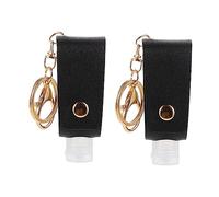 AUTSUPPL 2pcs Portable PU Hand Keychain Holder T-Shape Design Travel-Friendly Alcohol-Free Container for Perfume or Lotion