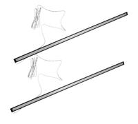 AUTSUPPL 2pcs Rechargeable Warm LED Under Cabinet Lighting Kit Ultra Narrow Strip for Kitchen Wardrobe Drawer Cupboard Hidden Installation Battery Operated Warm Random Color