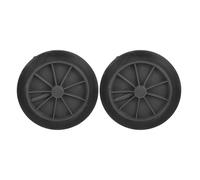 AUTSUPPL 2pcs Replacement Garbage Can Wheels with Large Capacity Design Heavy Duty Pu Material Universal Outdoor Trash Can Wheels for Waste Management and Streets with Solid and Hollow Axle