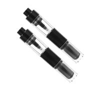 AUTSUPPL 2pcs Retractable Makeup Brush with Refillable Loose Powder Bottle Spray Applicator Portable Powder and Blush Brushes for Travel and Face Cosmetics Application