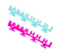 AUTSUPPL 2pcs Silicone Makeup Brush Holder with Cup Design for Air Drying and Storage Stylish Organizer for Brushes Toothbrushes and Essentials