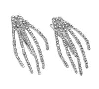 AUTSUPPL 2pcs Skull Ghost Rhinestone Hair Clips for Halloween Goth Hair Accessories Non-slip Design Comfortable Fit for All Head Shapes for Various Hairstyles