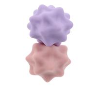 AUTSUPPL 2pcs Spiky Massage Ball for Trigger Point Therapy and Multifunctional Fascia Balls Portable Silicone Foot and Fascial for Home and Fitness Muscle Relief