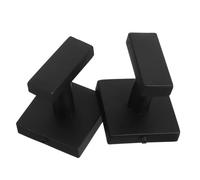 AUTSUPPL 2pcs Square Bathroom Towel Hooks Brushed Stainless Steel Robe Coat Hooks Secure Wall Mount for Tiles Glass Painted Walls Heavy Duty Hangers for Kitchen Living