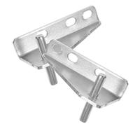 AUTSUPPL 2pcs Stainless Steel Refrigerator Door Hinge with Spacing Rubber Cap Freezer Repair Parts for Fridge Quiet Operation Easy Installation