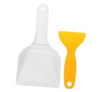 AUTSUPPL 2Pcs Thickened Ice Scrapers for Refrigerator Ice Removal Smooth-Edged Deicing Scoops for Freezer Defrosting Kitchen Use