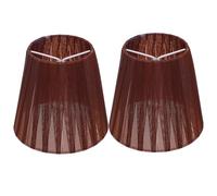AUTSUPPL 2pcs Translucent Gauze Lamp Shade Clips for Wall Floor Ceiling Lamps Stylish Cloth Art Covers Soft Light Diffuser Protecting Eyes Elegant Home Decoration