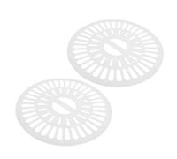 AUTSUPPL 2pcs Washing Machine Spinner Cap Replacement Accessory, White Abs Plastic Cover with Multifunctional Design for Maximizing Performance, Suitable for Washer Dryer Spinner