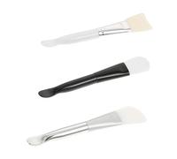 AUTSUPPL 3 Pcs Silicone Facial Mask Applicators for Mixing and Stirring Portable Soft Face Mask Brushes with Smooth Surface and Use Tools for DIY Skincare and Cosmetic Craft Random Color