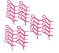 AUTSUPPL 30 Pcs Small Spiral Hair Curlers Perm Rods for Long Hair Silicone Perming Rollers Flexible Styling Kit for Retro Waves and Curls Barber Hairdressing Tool for Women and Men