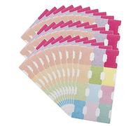 AUTSUPPL 30 Sheets Writable Sticky Page Markers Tear Resistant Index Tabs for Annotating Books Files Diaries and Binders Self Adhesive Book Annotation Supplies for School Office and Home