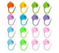 AUTSUPPL 30pcs Stitch Markers Needle Clip for Knitters and Crocheters, Assorted Color Plastic Row Counting Clips with Marking Knitting Or Crochet Position Function, for Embroidery Knit