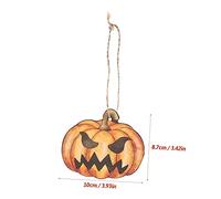 AUTSUPPL 36pcs Halloween Paper Pumpkin Hanging Decorations Reusable Lightweight Party Ornaments for Ceiling Door Wall Window and Garden Festive Autumn Decor