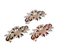 AUTSUPPL 3pcs Bridal Hairpin Peacock Design Hair Clips Wedding Hair Accessories for Women Party Festival Everyday Use