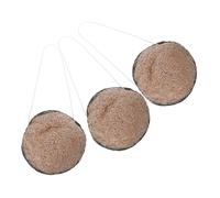 AUTSUPPL 3pcs Double-Sided Exfoliating Face Scrubber Sponges with Activated Bamboo Charcoal Reusable Facial Cleansing Pads for Deep Pore Detox Makeup Removal and Shower Bath Skin Care