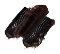 AUTSUPPL 3pcs Invisible Hair Volume Base Pad Clip for Bun Princess Styling Enhancer Hair Pad Accessory for Women Deep Brown