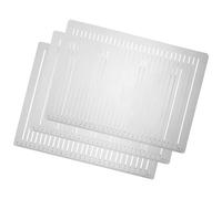 AUTSUPPL 3pcs Plastic Straight Line Stencil Templates for Drawing and Journaling - 8mm, 9mm, 10mm Spacing Rulers for Exam Preparation and Crafting, Multi-Functional DIY Lettering