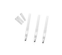 AUTSUPPL 3pcs Refillable Water Brush Ink Pens with White Nylon Tips, Easy to Fill Plastic Pens Suitable for Painting and Wash Painting, for Calligraphy and Watercolor Artwork