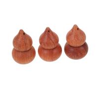 AUTSUPPL 3pcs Refillable Wood Car Air Freshener Gourd Diffuser Bottles with Roller for Controlled Essential Oil Flow Compact Portable Aromatherapy Pendant Smooth Scent Diffusion for Vehicle