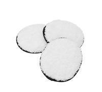 AUTSUPPL 3pcs Reusable Makeup Cleansing Pads Natural Microfiber Face Wipes for Effortless Makeup Removal Soft Smooth for All Skin Types White Oval