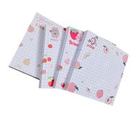 AUTSUPPL 4 Books Portable Fruit Pattern Note Pads 80 Sheets Each, Convenient Practical Paper Self-stick Notes for Desk Surfaces and Fridge Use, for Students and Teachers