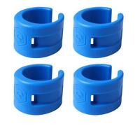 AUTSUPPL 4 Pcs Rear Fork Chain Protector Rubber Rings, Clip Mounted Set | Blue Rubber Design, Helps Reduce Chain Noise and Protect Frame Paint, for Road Bicycles and Chainstays