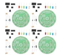 AUTSUPPL 4 Sets Practical Soldering Board Kit for Beginners DIY Electronic Welding Training for Hobbyists Classroom Workshop Use Comprehensive Electronics Assembly Practice with Real