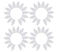 AUTSUPPL 400pcs White Self-Adhesive Jewelry Display Tags, Blank Rectangle Price Labels for Necklace, Earring, Bracelet, Handwritten Pricing Stickers for Retail Use