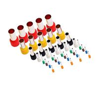 AUTSUPPL 40pcs Stainless Steel Clay Cutters for Baking and DIY with Assorted Colour Plastic and Metal Circle Shape Tools for Polymer Clay and Candle Crafting