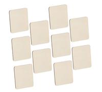 AUTSUPPL 40pcs Unfinished Wood Square Pieces for DIY Crafts Painting Engraving Coasters Ornaments Natural Blank Wood Slices for Woodcraft Projects and Home Decoration