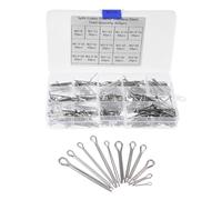 AUTSUPPL 420pcs Stainless Steel Split Cotter Pin Assortment Heavy Duty Hairpin Style Fasteners with Resealable Storage Case for Mechanical and Industrial Use